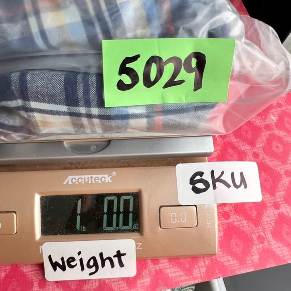 Hollister Men Blue Plaid Hooded Shirt Surfer Cut Long Sleeve Medium - Picture 8 of 8